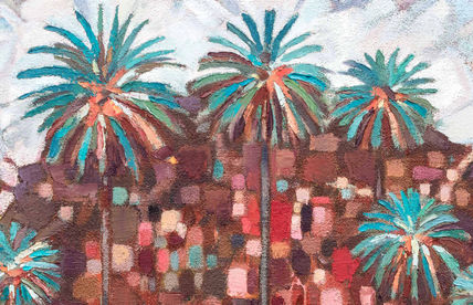 Palmera canaria y...