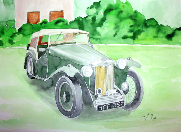 coche antiguo 2 Watercolour Paper Others