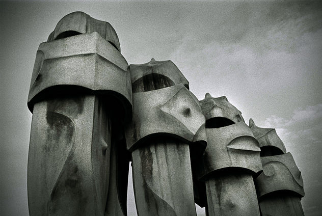 Moais de Capadocia en Barcelona