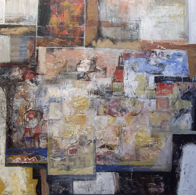 Signos del Espacio 13 Mixed media Panel Still Life Paintings