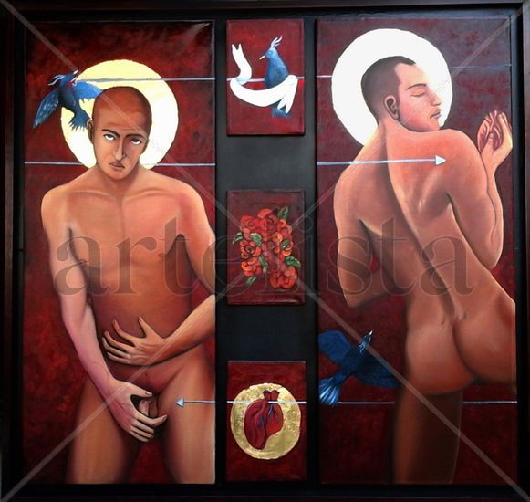 Nunca Más. Oil Canvas Nude Paintings