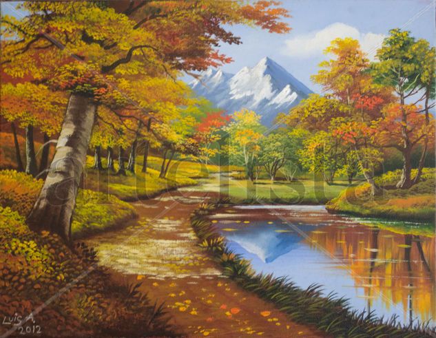 Paisaje de otoño Oil Canvas Landscaping