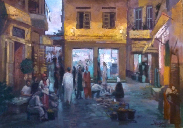 Medina de Tanger Oil Canvas Others