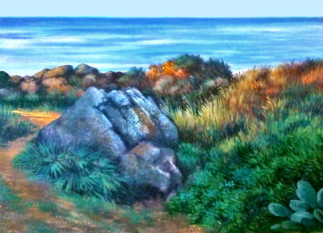 Entre el atlantico y el mediterraneo Oil Canvas Marine Painting