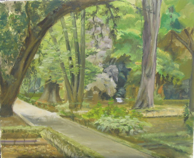 Jardín botánico Oil Canvas Landscaping