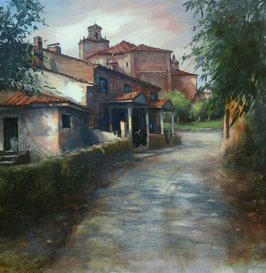 Caminito de Torquemada Oil Panel Landscaping