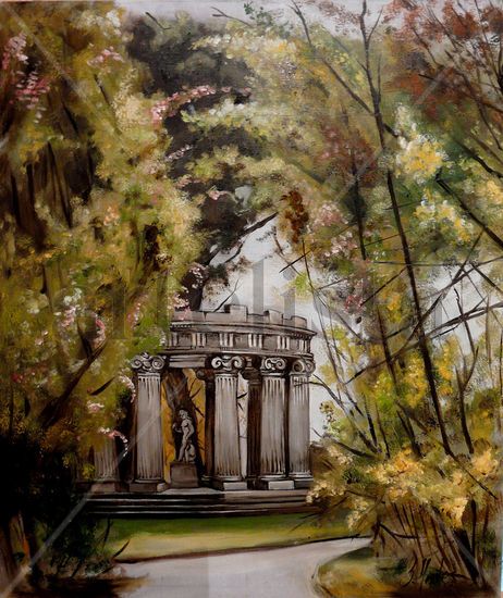 "El Capricho" Oil Panel Landscaping