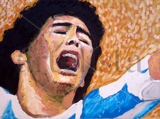 Diego 86 Oil Canvas Portrait