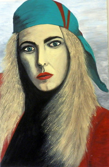 CARLOTA Acrílico Lienzo Retrato