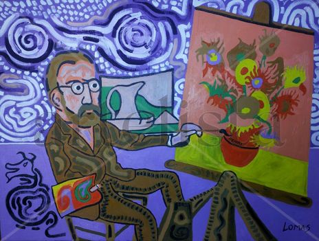 Matisse pintando...