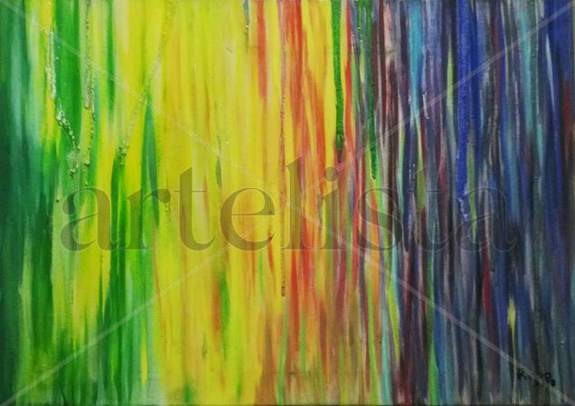 lluvia de colores Acrylic Canvas Others