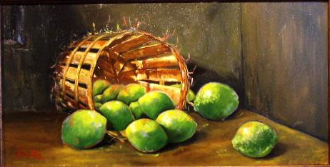 Contraste Tropical I Oil Canvas Still Life Paintings