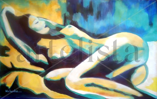 Warm heart of desire Acrylic Canvas Nude Paintings