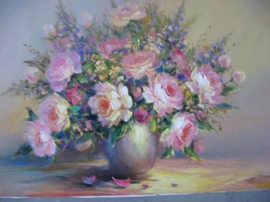 Flowers Oil Canvas Floral Painting