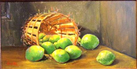 Contraste Tropical I Oil Canvas Still Life Paintings