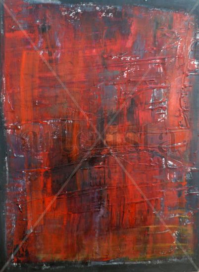 ABSTRACTO ROJO Oil Canvas Others