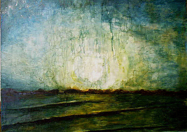 CAE LA TARDE Oil Panel Marine Painting