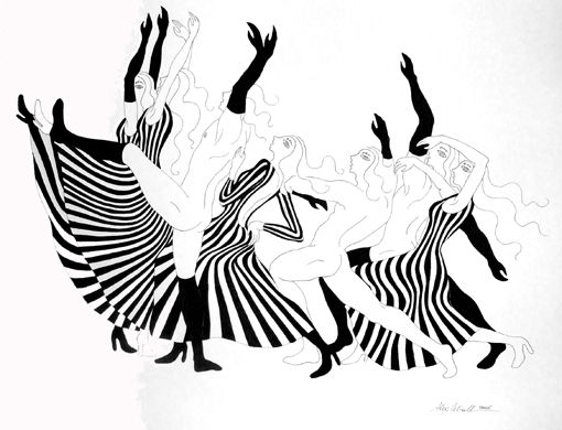 "The Dance Company" Ink