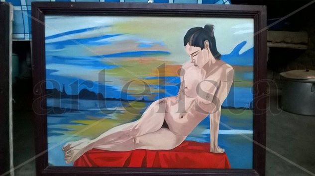 Desnudo Óleo Lienzo Desnudos