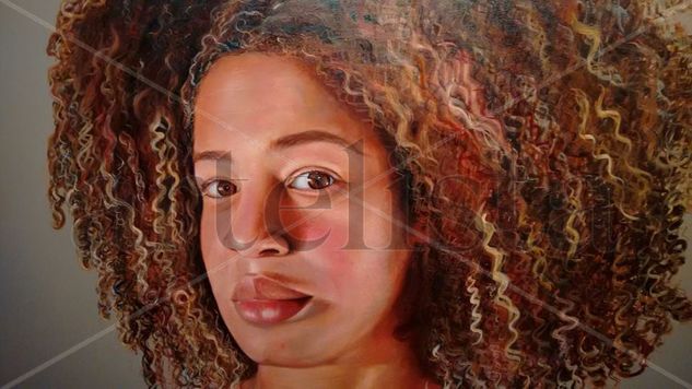 Pelo Malo Oil Canvas Portrait