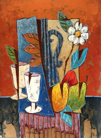 Bodegón Acrylic Paper Still Life Paintings