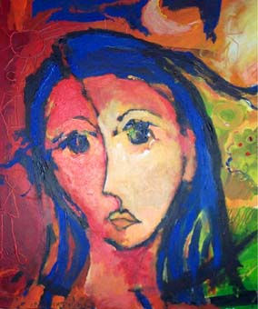 FRANCISCA Acrylic Canvas Figure Painting