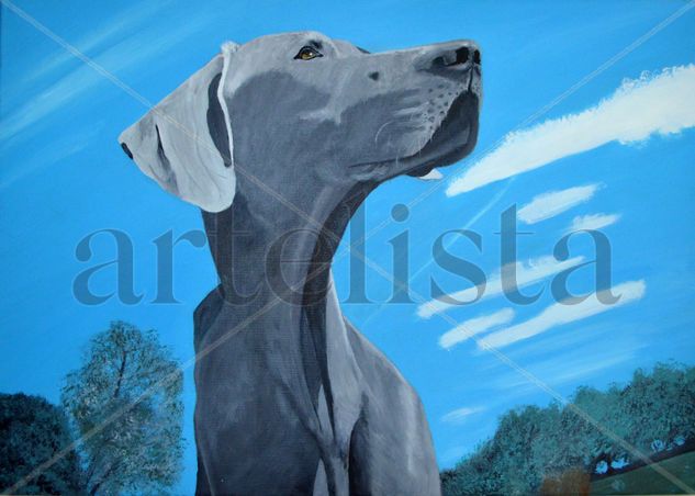 Fantasma gris Oil Canvas Animals