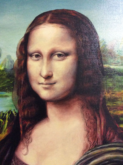 La Mona Lisa Oil Canvas Portrait