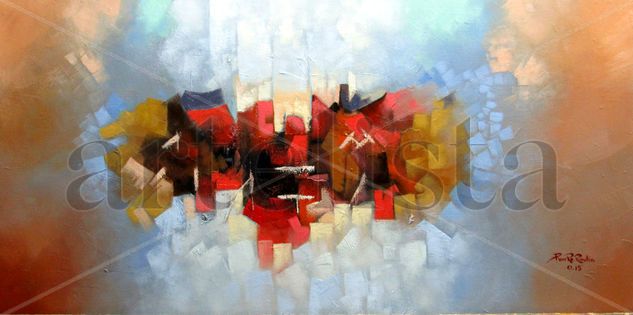 Abstracto de 120 x 60 cms. Óleo Lienzo Otros