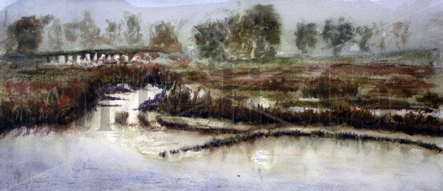 Río Coura Watercolour Paper Landscaping