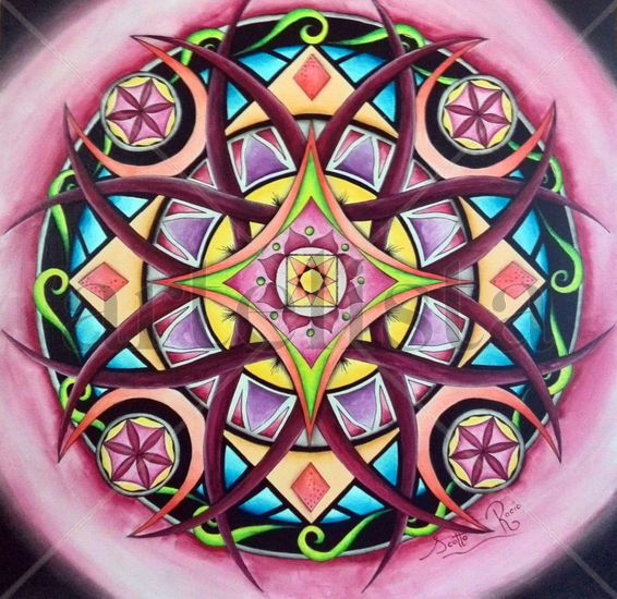 Mandala equilibrio Acrílico Tabla Otros