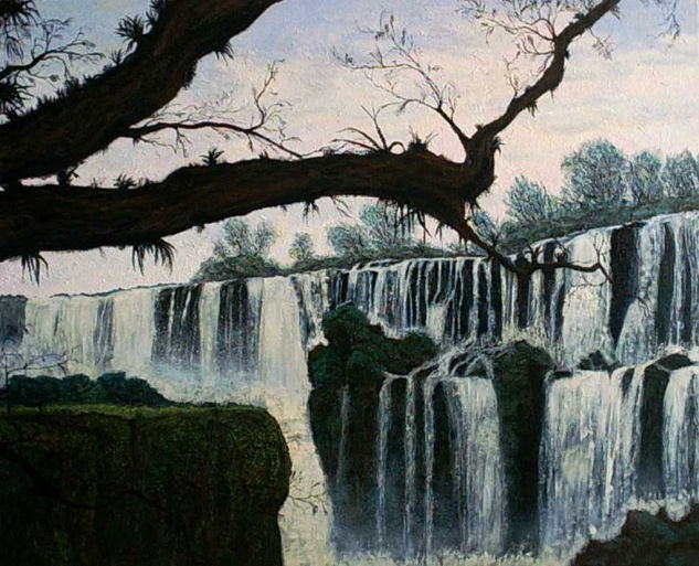 Iguazú en noviembre Oil Canvas Landscaping