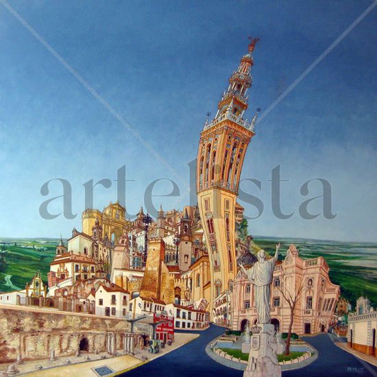 Sinfónica Monumental de Carmona Oil Canvas Landscaping