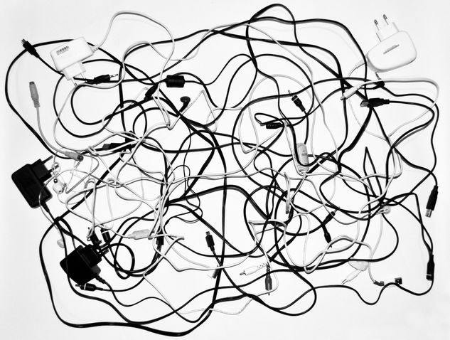 Action Cable! Conceptual/Abstract Black and White (Digital)