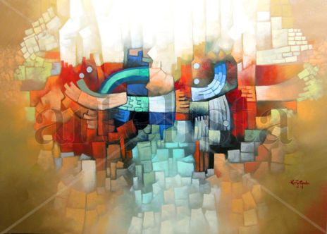 Abstracto de 140 x...