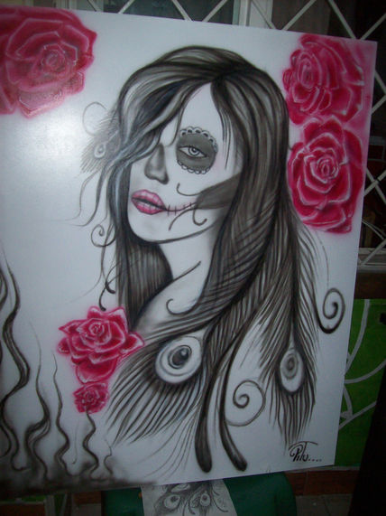 Catrina en tecnica...
