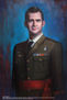 FELIPE VI, retrato al oleo