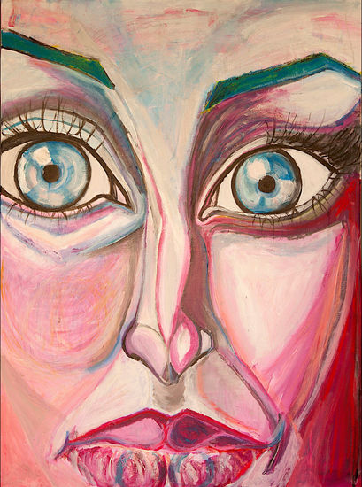 EVA THE SEED Media Mixta Lienzo Retrato