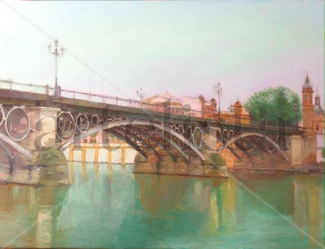 Puente de Triana Óleo Lienzo Paisaje