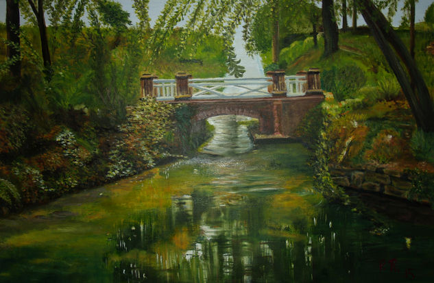 Parque botánico de Gijón Oil Canvas Landscaping