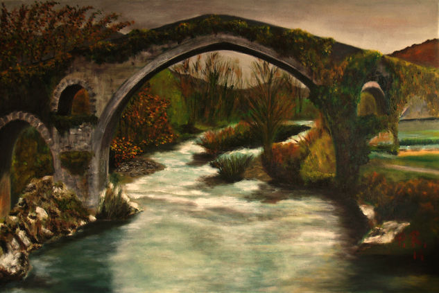 Puente Romano Oil Canvas Landscaping