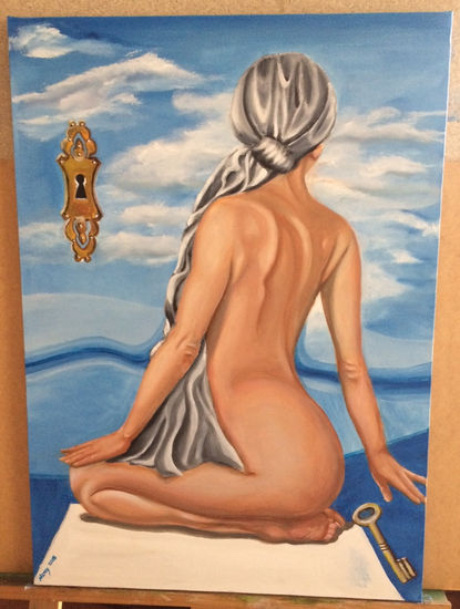 Libertad Oil Canvas Figure Painting