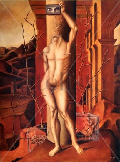 sin consciencia Oil Canvas Figure Painting