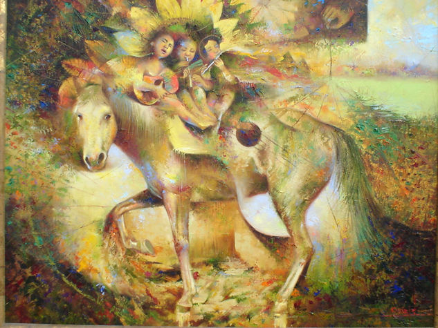 Los Cantores Oil Canvas Landscaping