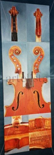 ESTUDIO DE VIOLIN Oil Canvas Still Life Paintings