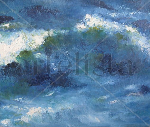 Winter's sea Oil Canvas Landscaping