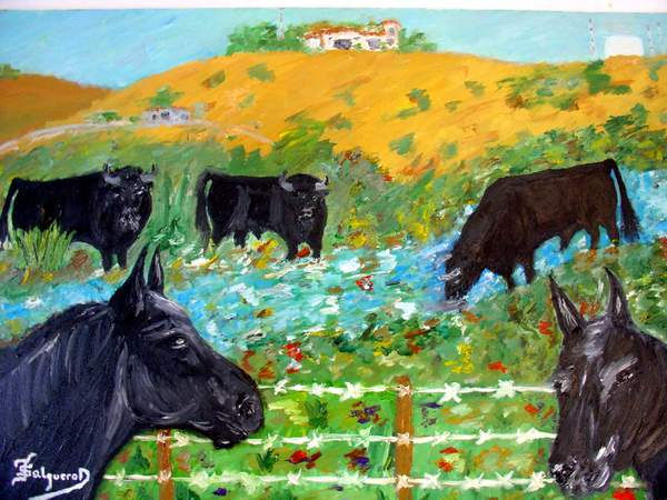 Prado viejo Oil Canvas Animals