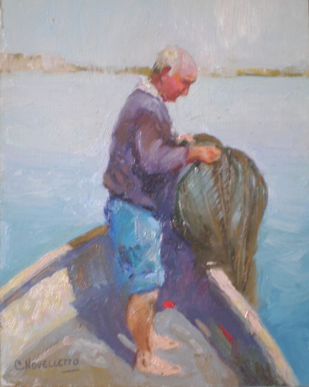 Pescador Oil Panel Marine Painting