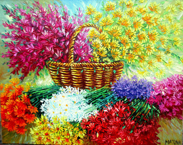 FLORES Oil Canvas Floral Painting