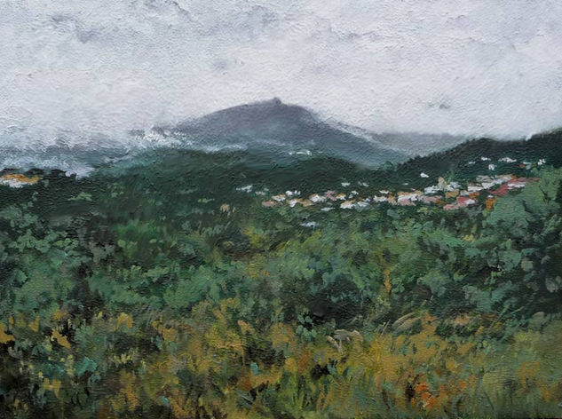 Paisaje en Miraflores de la Sierra Oil Canvas Landscaping